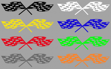 Aufkleber Zielflagge